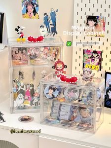 Transparent Multi-level Display Storage Box for Figurines