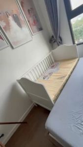 Nôi cũi giường cũi nôi cũi ghép giường nôi cũi em bé nôi cũi cho bé giường cũi Darling và nệm cao su non