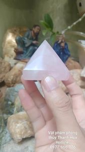 Đá Thanh Tẩy Kim Tự Tháp Rose Quartz Size 5 cm TAH68