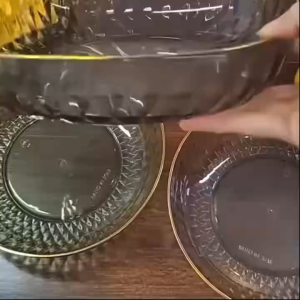 จานทิ้งกระดูกบนโต๊ะอาหารสุดหรู จานเล็กใช้ในบ้าน ถาดเศษอาหาร ถ้วยน้ำจิ้ม ถาดผลไม้อเนกประสงค์