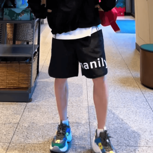 Summer Thin Loose Casual Outdoor Sun Protection Clothing Mens Batwing Sleeve Large Letter Hooded Jacket Shorts Set Youth Fashion