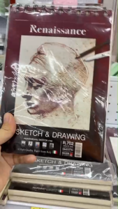 สมุดสเก็ตภาพ Renaissance รุ่น R701 ริมลวด (A4) และ รุ่น R704 สันกาว (A5) หนา 90 แกรม | KCampus Stationery