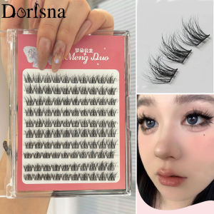 Dorisna 8D Fluffy Lông mi giả cụm bé lông mi lộn xộn Hướng Dương C Curl 13mm lông mi mở rộng