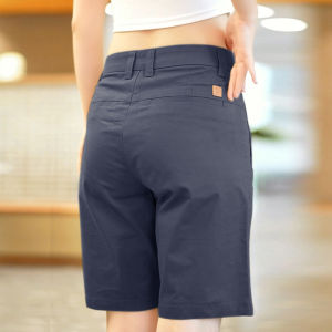 Chai Ren High-End Mens Short Shorts Comfortable Pure Cotton Thin Summer Business Casual Versatile Outerwear Mid-Pants