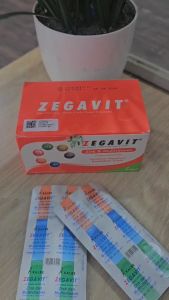 ZEGAVIT STRIP ISI 6 TABLET / MULTIVITAMIN DAN MINERAL /VITAMIN B KOMPLEX / DAYA TAHAN TUBUH