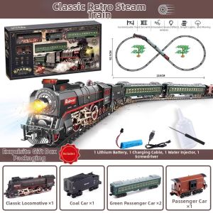 SHENMISHAONIAN | Educational Toy Steam Train Electric Rail Set