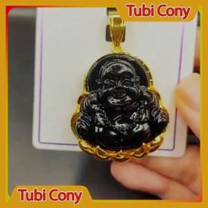Mặt dây chuyền phật di lạc nam màu đen M201-115-KT Tubi Cony - Mang đi chơi đi tiệc rất đẹp