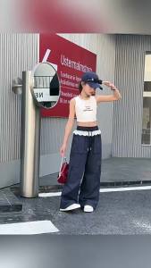 [Big Sale]Cargo Pants for Kids Girls 7-16years old New Design Big Pockets Jogger Pants Quick Drying Loose Pants Wide Leg Trousers Baggy Pants Casual Korean Fashion