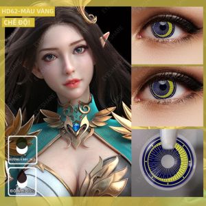 Kính Áp Tròng Màu Halloween EYESHARE 2 Chiếc Phụ Kiện Cosplay Anime Màu Đỏ Hình Bí Ngô Dùng Một Năm Nhiều Màu Sắc Trang Điểm