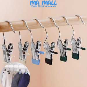 Hanger Serbaguna Baju Celana Syal Kaos Kaki A134 Hanger Jepit Mini Multifungsi Buat Pakaian