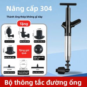 Thép Không Gỉ Cao Cấp Thoát Khí Blaster Phòng Tắm Bồn Rửa Cống Thoát Tắc Tẩy Vệ Sinh Tỳ Đường Ống Dụng Cụ Tắc