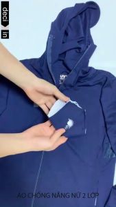 Áo chống nắng nữ 2 lớp chất thun lạnh aircool cao cấp DECI.IN/DC35