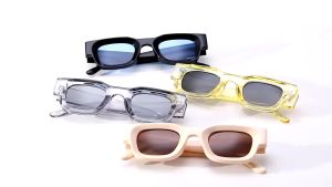 Kacamata Hitam UV400 Bingkai Kecil Persegi Gaya Vintage Untuk Pria & Wanita Boldie Frame Tebal