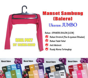 MURAH JUMBO MANSET Tangan Sambung Punggung Anti Melorot Balero Bolero Mangset Dalaman Inner Iner Muslim Terbaru Termurah Terlaris