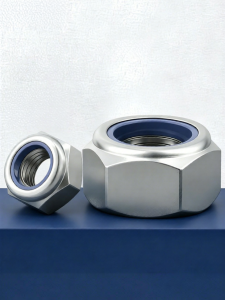 BAIRUITE | Anti-slip Locking Hex Nut 304 316 Stainless Steel and Nylon Self-locking