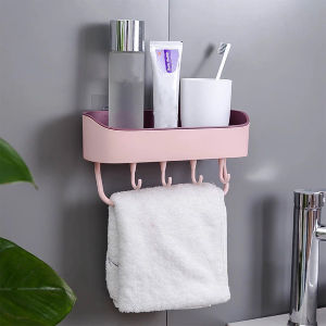 Bathroom Shelf Storage Wall Mounted Caddy Shower Basket Organizer Holder Rack / Rak Sudut Bilik Air