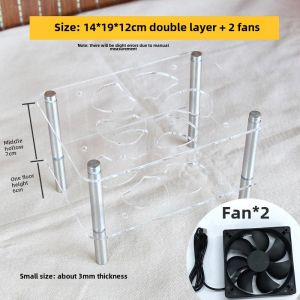 Router Radiator Set-Top Box Optical MoDem 5V Fan USB Bracket Desktop Base Mute Cooling Switch Support