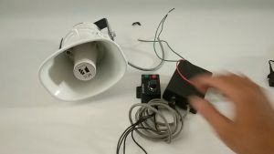 modul toa sirine  12 suara dobel tone plus speaker merek TOA 10 watt sirine patwal