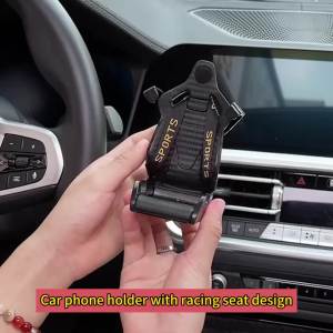 Racing Seat Design Car Phone Holder Mount Stand Suction Cup Smartphone Mobile Cell Support In Car Bracket For IphoneSamsung Mi