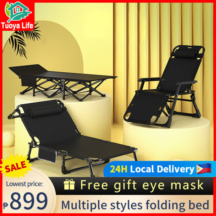 Tuoya Life Folding Bed Portable Bed Single Bed With Foam Foldable Chair