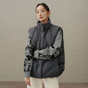 Yigue | Warm Vest Style Womens Down Jacket Simple Casual