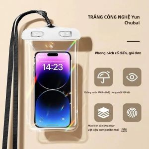 Túi Đựng Điện Thoại Chống Nước Để Bơi Lội Lặn Biển Hồ Bơi Trượt Tuyết Túi Khô Trong Suốt Có Dây Buộc PVC Bảo Vệ Toàn Diện