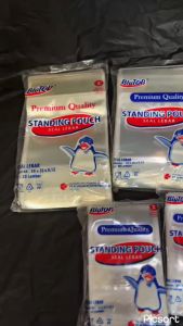 PLASTIK STANDING POUCH/PLASTIK KLIP/STANDING POUCH KEMASAN BERDIRI isi 50 pcs