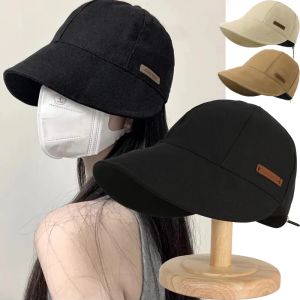 Womens Foldable Sunhat Summer Outdoor Beach Fisherman Hat Sunscreen UV Protection Cap Adjustable Cotton Wide Brim Bucket Caps
