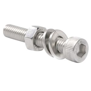 qd | Stainless Steel Fluted Hexagon Bolts Nuts and Washers