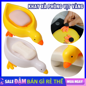 Đĩa Đựng Xà Phòng Hình Vịt Vàng Dễ Thương Có Khe Thoát Nước - Giá Để  Kệ Để Xà Phòng  Khay Xà Bông Nhà Tắm Sạch Sẽ Gọn Gàng Tiện ích