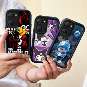 Cartoon Phone Case VIVO Y03 Y18 Y18s Y28s Y27s Y27 Y36 Y01 Y15A Y15s 4G 5G New Cute Fashion Cool Trend Luffy Pikachu Kurome Casing Silicone Anti-drop Soft Cover 2024