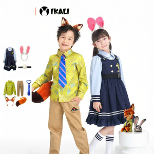 Ikali | Zootopia Judy Costume Long-sleeve Dress