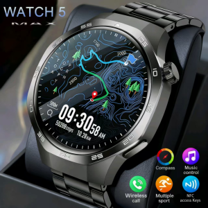 2025 New Sports Smart Watch Men AMOLED Screen GPS Motion trajectory Heart Rate Monitr Bluetooth Call SmartWatch Waterproof Band