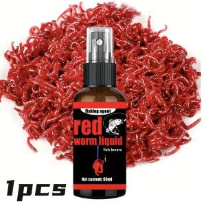 Powerful Fishing Bait Spray-Red Worm Liquid Attractant with Nozzle Suitable for Freshwater/Salt Water Angling–Long Lasting Lure