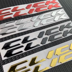 Vmr 4pcs 3d Honda Click 125i 150i V2 150 125 V3 Emboss Letter Emblem Waterproof Badge Decal Tank Wheel Soft Sticker For Motorcycle Decor Sticker