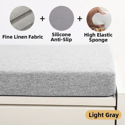 High Density Sponge Anti-Slip Shoe Bench Seat Cushion Soft Covered Bench Pad Slip Resistant Home Furniture Shoe Cabinet Mat