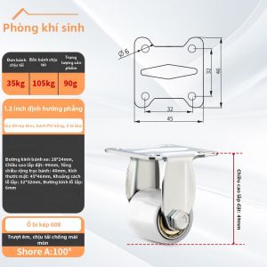 FANGXIANSHENG | Bánh Xe Đỡ Trọng Lượng Nặng Có Thể Quay 1inch