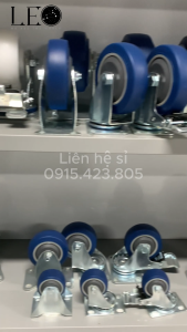 Bánh Xe Đẩy TPE Vòng Bi Đôi – Êm – Không Gây Ồn – Chịu Tải Lớn – Từ 100mm Đến 200mm