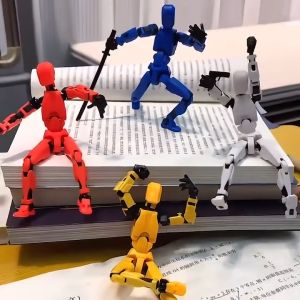 Lucky 13 Action Figure Toy 3D Figure Multi-Jointed Movable Robot Toy Decompression Kids Toy