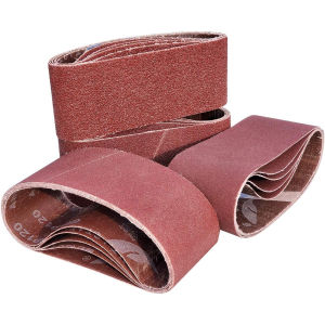 3Pcs 3×18 Inch Aluminum Oxide Sanding Belts 457×75mm Sandpaper (40/60/80/100/120/150/180/240/320/400 Grit) Suitable for Wood Sanding Metal Polishing Paint Sanding Special for Belt Sanders