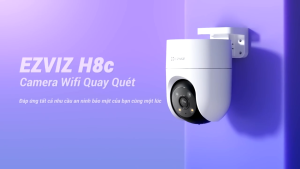 CAMERA NGOÀI TRỜI DÙNG SIM 4G EZVIZ H8C 3MP 2K - Xoay 360 Độ Đàm Thoại 2 Chiều Phát hiện chuyển động