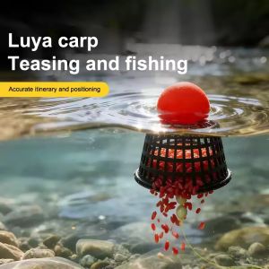 Thrower Feeder Bait Cage Detachable Float Bait Dispenser For Wild Crucian Carp Fishing Floating Long-Range Bait Dispenser