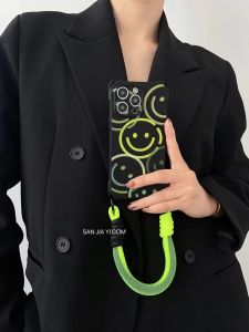 Ốp Lưng iPhone 13 pro Max Màu Xanh Lá Cây Phát Sáng Chống Rơi Cho Apple 11 14 plus Vỏ Bảo Vệ Mềm Ngắn Cho Điện Thoại Di Động