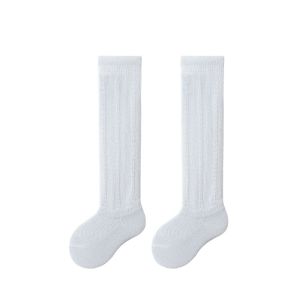 0-2Years Newborn Baby Out Long Socks Breathable Mesh Cotton Princess Knee High Sock Summer Thin Socks