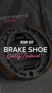 LEGITMOTO REAR BRAKE SHOE SET FOR CLICK V2 V3 / BEAT FI V2 V3 /  MIO I 125 / SPORTY /  AEROX V1 / XRM / WAVE  MOTORCYCLE