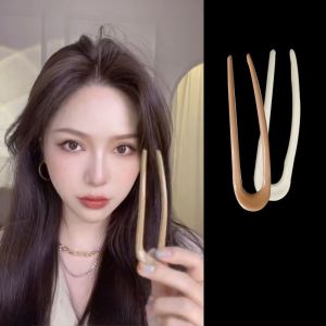 Large Size U-Shaped Hairpin Trendy Modern Hair Accessories Daily Use Long Hairpin Elegant Bun Headwear Korean Style Hairpins