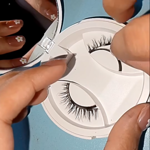 1 Pair Magnetic False Eyelashes Reusable Natural Magnets Eyelashes No Glue Safety Eyelash For Makeup Waterproof Long Lasting Lashes Extension磁吸假睫毛