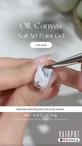 [Vainpot-SG] MR NAIL Oil Canvas Nail Art Paint Gel Full Set with Display Chart - UV Gel Polish Drawing Gel - 3g