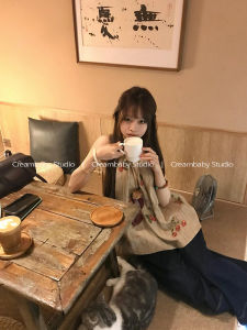 Creambaby Studio Heavy Embroidery Strawberries Linen Sleeveless Top Women Summer Design Sense Niche Commute Style round Neck