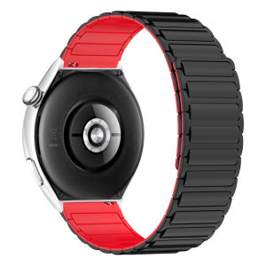 22mm Magnetic Silicone Strap For Samsung Galaxy Watch3 45mm Gear S3 Classic Bands For AMAZFIT BIP 6 5 UNITY BALANCE 2 Bracelet